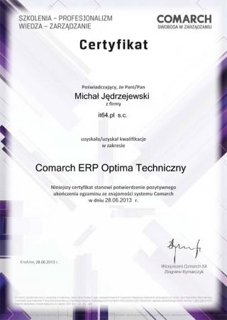 Comarch Optima ERP Radom - michal-jedrzejewski---comarch-erp-optima-techniczny